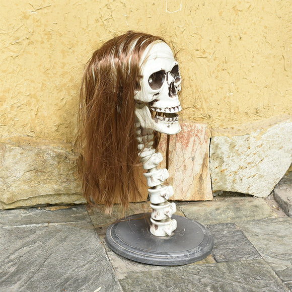 Decoración de Calavera y Tumba para Casa Embrujada - Props Halloween