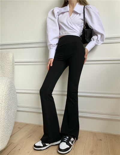 Pantalones Acampanados de Cintura Alta Reductores para Mujer - Image 10