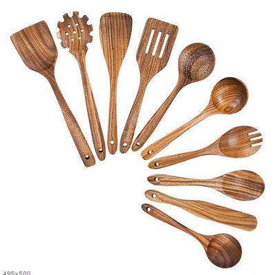 Espátula de Madera con Mango Largo Antiadherente - Utensilios de Cocina Profesionales - Image 5