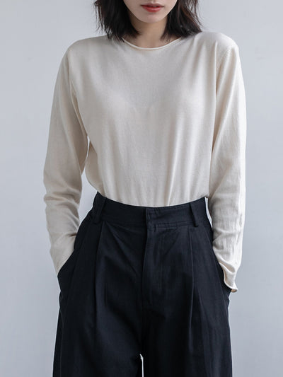 Blusa Ajustada de Cuello Alto en Punto - Image 41