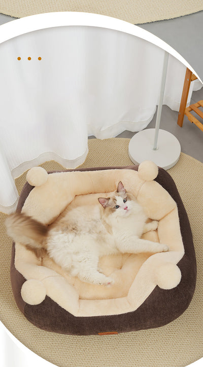 Nido Térmico para Mascotas - Cama Cuadrada Acogedora Universal para Todas las Estaciones - Image 11