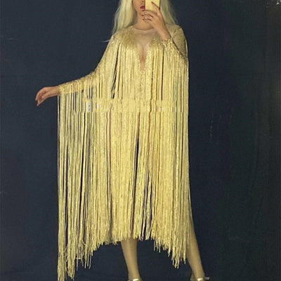 Traje de Escena Realza Caderas Ajustado para Nightclub