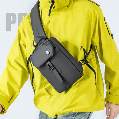 Mochila Casual de Gran Capacidad con Bolsa Pectoral - Diseño Moderno y Funcional
