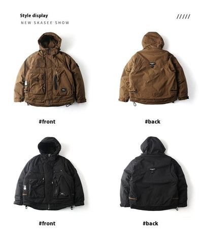Chaqueta Acolchada de Trabajo Impermeable con Capucha y Múltiples Bolsillos - Image 23