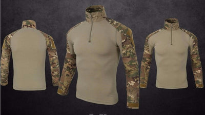 Camisa Táctica Militar de Combate Rápido - Uniforme Airsoft Manga Larga Comprobado en Campo
