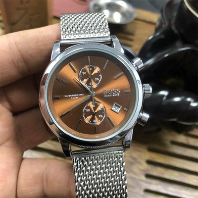 Reloj de Hombre con Malla y Movimiento Quartz de 5 Agujas - Image 14
