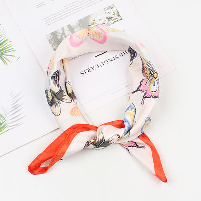 Pañuelo Cuadrado Estampado Mariposas - Accesorio de Moda Elegante para Mujer - Image 4