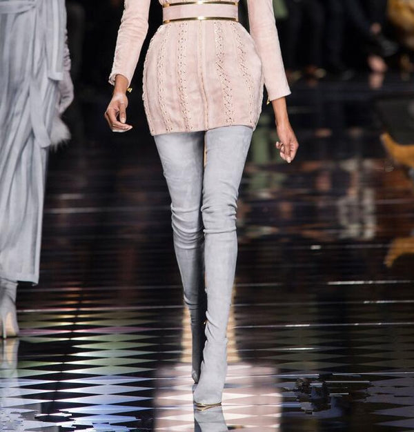 Botas Altas Talla Grande para Otoño e Invierno - Estilo Importación