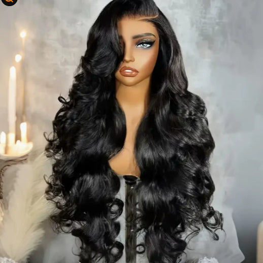 Peluca Frontal de Encaje Ondas Medianas Cabello Largo y Rizado para Mujer - Image 7