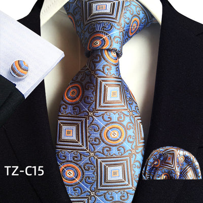 Traje de Tres Piezas Elegante para Hombre con Corbata, Pañuelo y Puños - Image 16