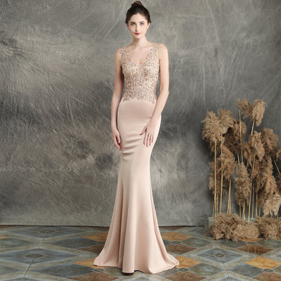 Vestido de Novia Largo con Apliques y Pedrería - Image 4