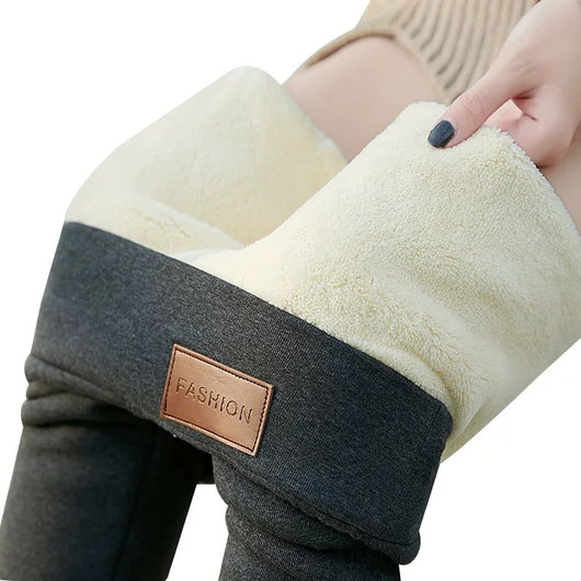 Leggings de Cashmira de Cordero Extra Gruesos para Mujer - Image 3