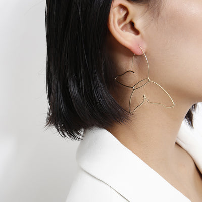Aretes Mariposa Elegantes de Cobre - Diseño Moderno Transfronterizo - Image 11