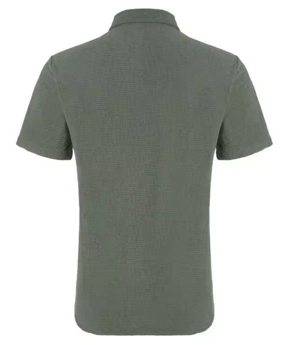 Camisa Casual Holgada a Cuadros Manga Corta para Hombre - Image 3