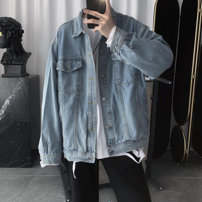 Chaqueta Denim Azul Vintage para Hombre - Image 9