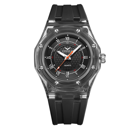 Reloj de Cuarzo con Correa de Silicona Transparente Resistente al Agua - Image 6