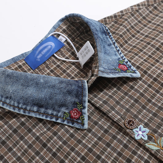 Camisa Cuadriculada Holgada para Hombre - Estilo Casual Versátil - Image 3
