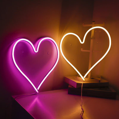 Luz Neon de Corazón con Acrílico Transparente - Decoración Ambiente LED - Image 14