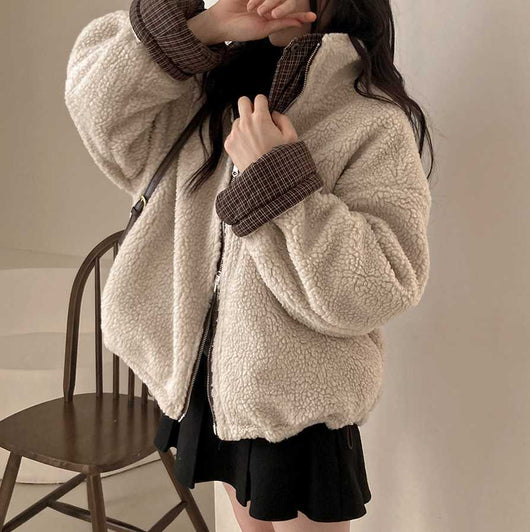 Abrigo Reversible de Algodón para Mujer - Doble Cara Cálido - Image 28