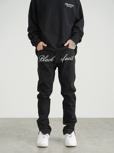 Jeans Retro con Bordados Trendy y Cortes Laterales - Image 7