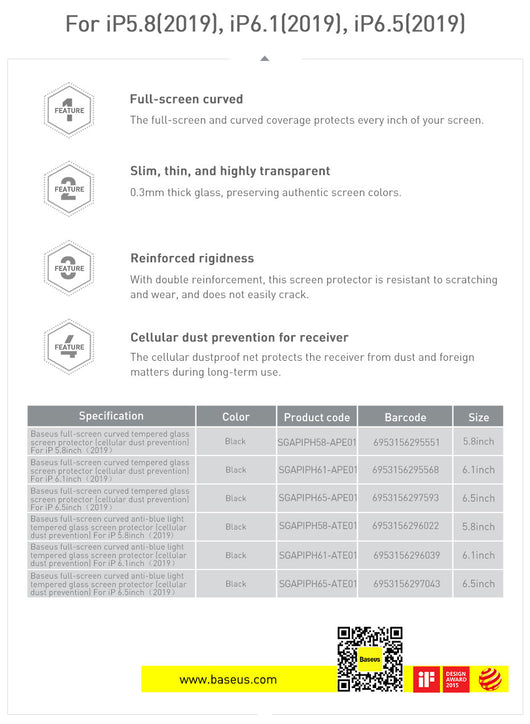 Protector de Pantalla Curvo Templado 0.23mm para iPhone XS/11 Pro 5.8" - Image 26