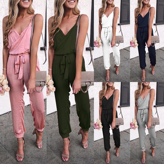 Traje de baño enterizo con cinturón liso ajustable