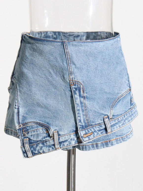 Shorts Vaqueros Personalizados para Mujer con Costuras Diseño