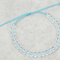 Blue crystal beaded bracelet