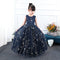 Vestido Princesa Azul Estrellado para Niña