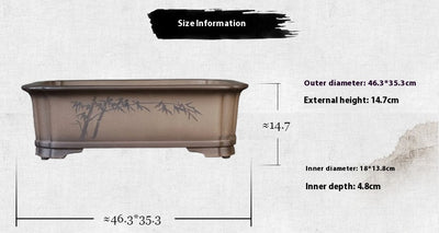 Maceta Artesanal de Arcilla Púrpura Yixing - Diseño Floral Exclusivo - Image 6