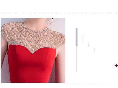 Vestido de Noche Elegante Cola de Pez Largo - Image 4