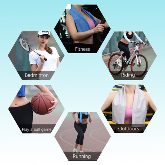Toalla Deportiva de Enfriamiento Instantáneo - Microfibra Ice Cool para Gym, Yoga y Running - Image 4
