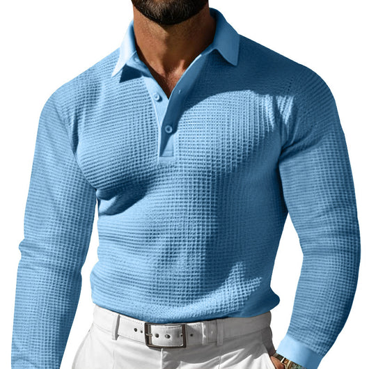 Camisa Slim-fit de Manga Larga con Solapa para Hombre - Image 8
