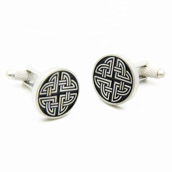 Gemelos de Negocios para Hombre Perla Blanca Plateada - Image 12