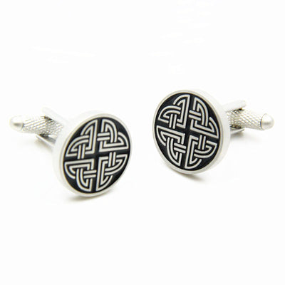 Gemelos de Negocios para Hombre Perla Blanca Plateada - Image 12