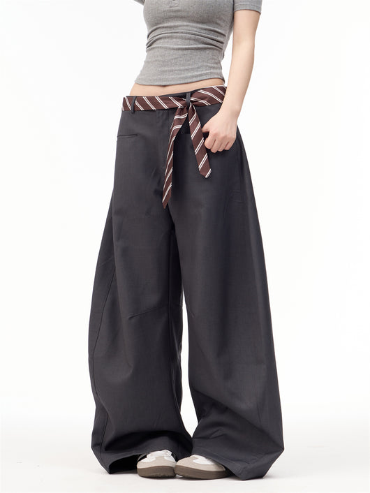 Pantalones Casuales Mujer Diseño Retro Americano con Detalle de Lazo - Image 6