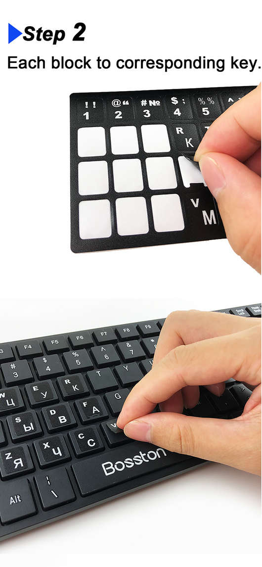 Pegatinas de Teclado Ruso para Portátil - Image 4