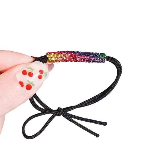 Aro Elástico para Cabello con Cristales Diamante - Accesorio Elegante para Coleta - Image 5