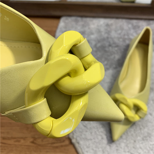 Zapatos Profesionales Planos con Cadena - Comodidad Todo el Día - Image 11