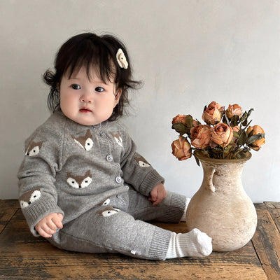 Mameluco Tejido para Bebé con Diseño de Animales en Lana - Image 4