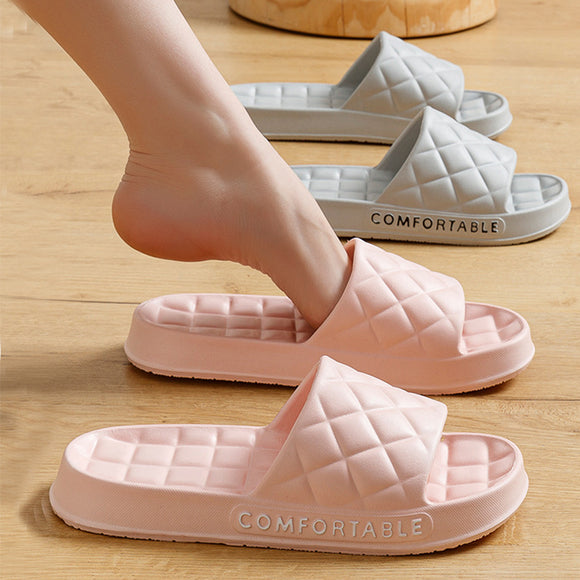Pantuflas de Casa para Hombre y Mujer con Diseño Escocés - Suela Suave y Silenciosa