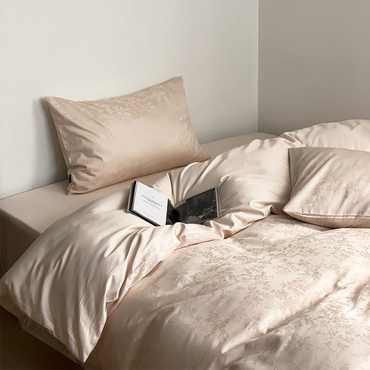 Juego de Cama Jacquard Terciopelo Algodón Puro 4 Piezas - Image 8