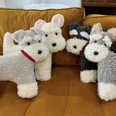 Llavero Peluche Schnauzer Adorable - Colgante para Mochila y Bolsas