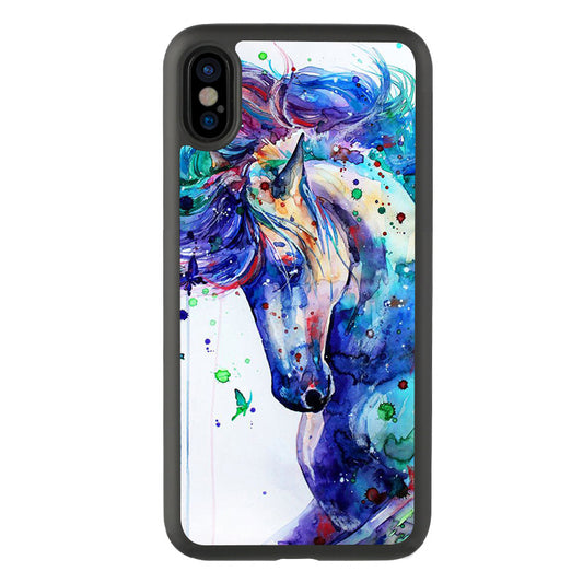 Funda Protectora Caballo Acuarela Estilo Chino