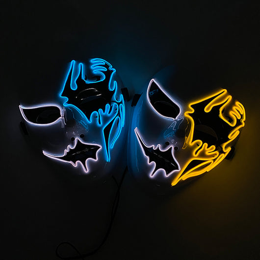 Máscara Zombie Grimace Luminiscente con Luz Fría para Halloween - Image 4