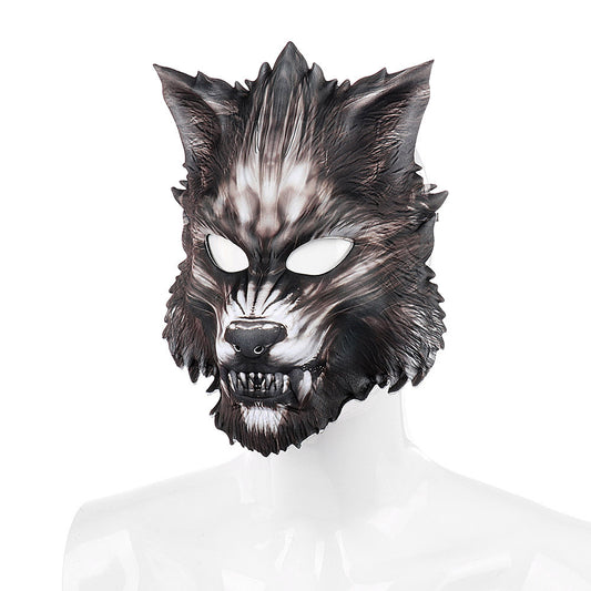 Máscara de Lobo Animal Semirrostro Carnaval Mascarada EVA - Image 2
