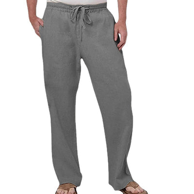 Pantalones Deportivos de Lino Holgados para Hombre - Image 5