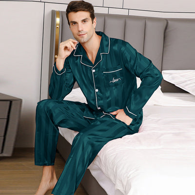 Conjunto de Pijama Hombre Rayas Clásicas - Manga Larga y Pantalón Largo - Image 6