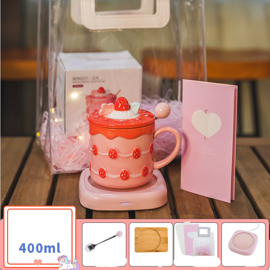 Taza de Café con Tapa, Cuchara y Caja de Regalo - Image 6