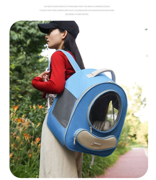 Mochila Transportadora Respirable para Mascotas - Gran Capacidad Cápsula Espacial - Image 15
